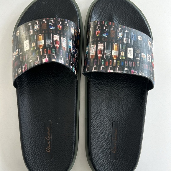 Robert Graham SHIRAZ Wine Bottle Slide Sandals Slip On Size 12 - Picture 14 of 16